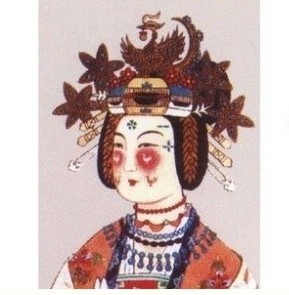 会 在 眉心 太阳穴 与 嘴角 画 动物 植物 称为 花 钿 ...
