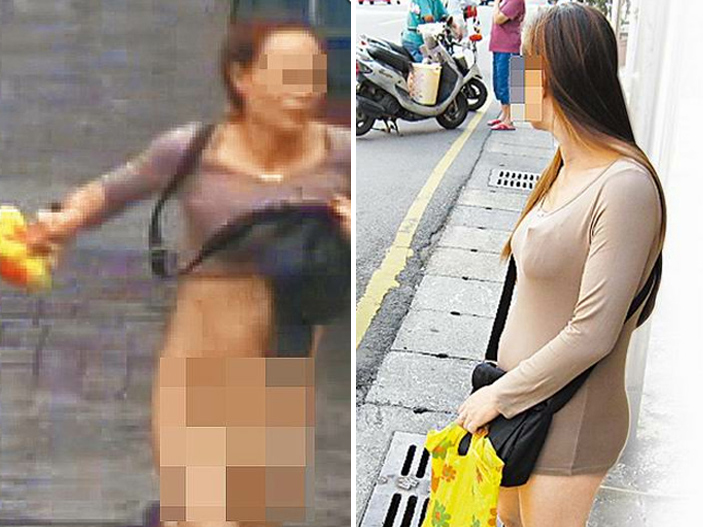 <em>女小偷行窃败露</em>脱衣裸奔