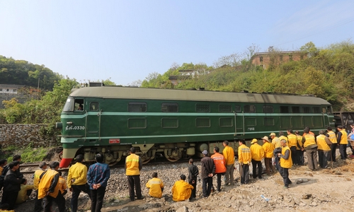 洛湛铁路娄邵线双峰县洪山殿镇境内