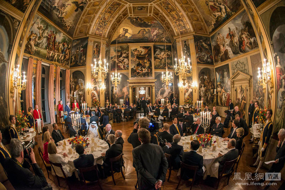 核峰会领导人在荷兰皇宫全家福