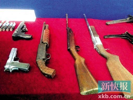 广州村长任黑老大 集团涉枪毒犯案上百宗(图)