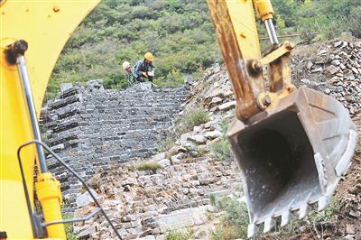 探访长城重修:城砖靠骡队驮上山 不用水泥用白灰