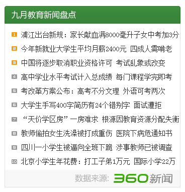 9月教育新闻盘点：浦江家长献血子女中考加分最受关注