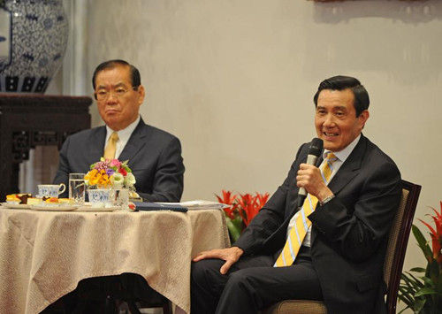 马英九谈两岸与九二共识相合则旺相离则伤