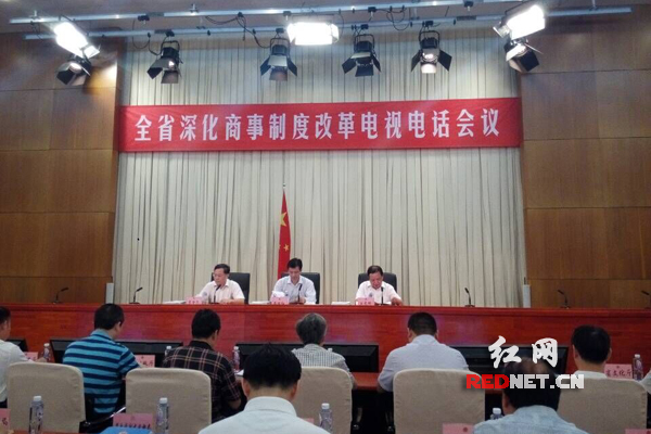 湖南省召开电视电话会议 深化商事制度改革 - 