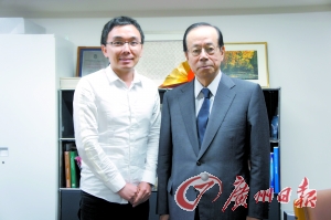 本报记者肖欢欢专访福田康夫。