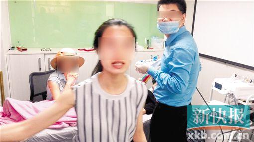 天河警方现场查处非法整形窝点。通讯员供图