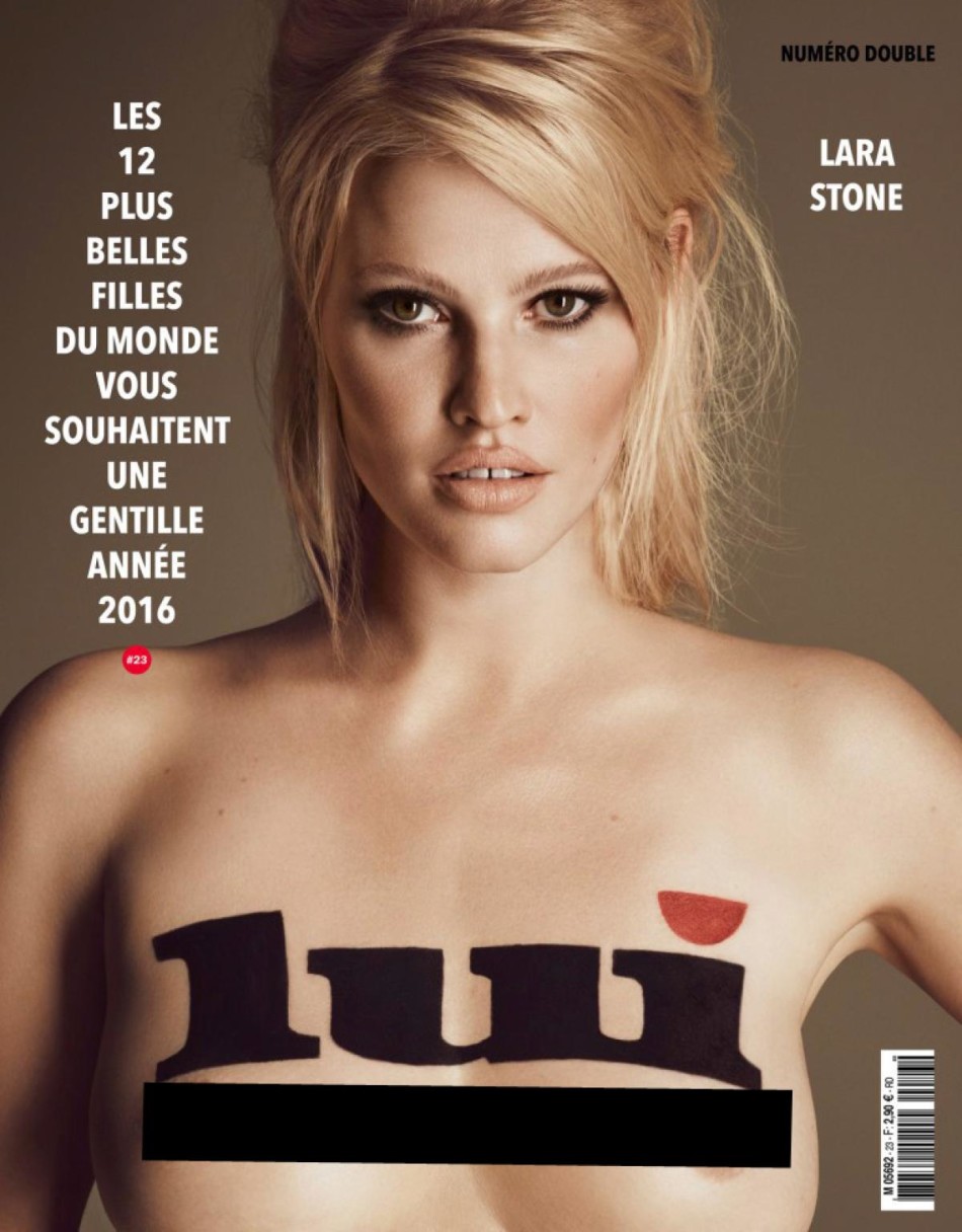 纸媒拼了！超模裸照霸占新年封面