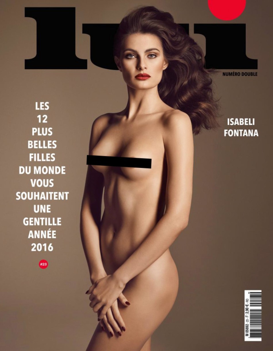 纸媒拼了！超模裸照霸占新年封面