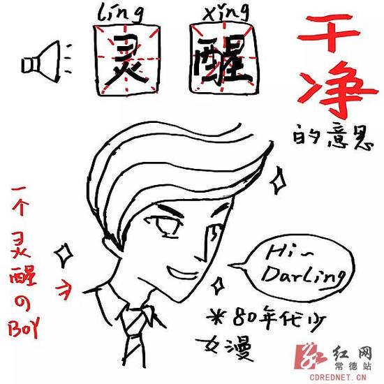 90后女孩手绘萌漫画 推广常德方言(组图) - 三