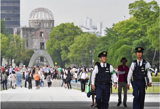 内有核爆遗址的广岛“和平纪念公园”。奥巴马27日下午将历史性造访这里。