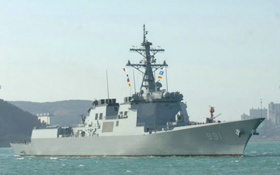 韩国的宙斯盾舰"世宗大王"号