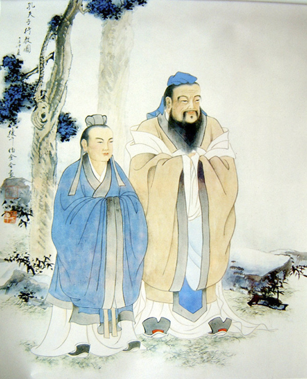 孔子与颜回 生活,同样会成为人们的老师。俗语言:不经冬寒,不知春暖。正因为出身寒门,所以更知寒的不爽,也更向往暖的开心。古语云:同病相怜,同忧相救。正因为自己被寒过,因而一旦有条件,也更愿意伸出温暖之手,拉身处寒门的人脱寒。而这,正是贤之思、贤之举。遥想当年,孔子正因为贱而从事各种鄙事,所以使得孔子在日后思考社会问题时,更能体会到劳动民众从事鄙事的艰辛与重要,更能考虑到劳动民众身处贱位的状况与情感,从而自心底发出了为政以德仁者爱人己欲立而立