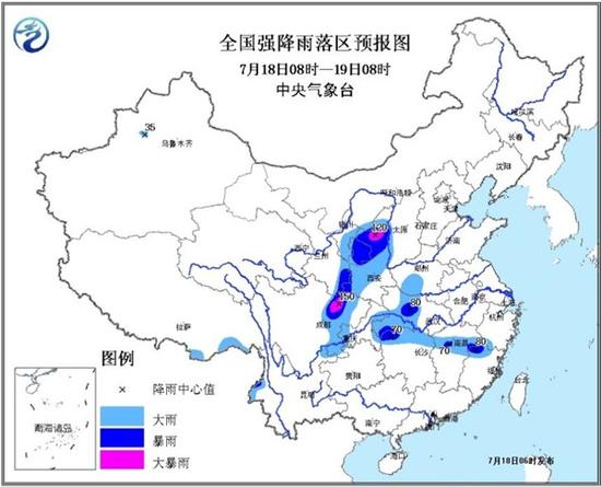 今起长江以北迎强降雨 湖北河南等大暴雨