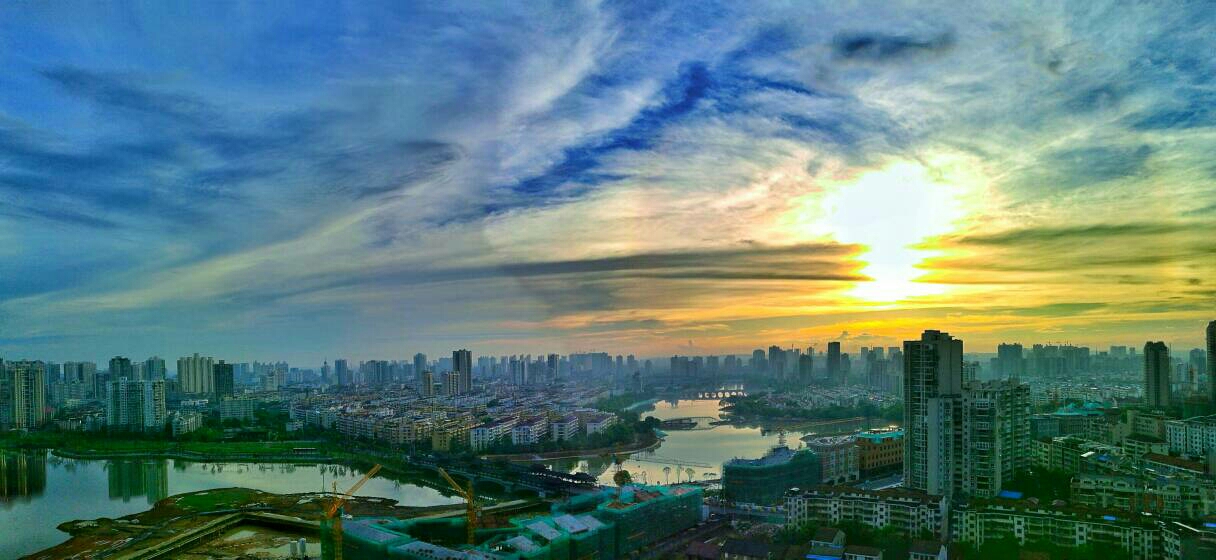 穿紫河上落霞美_新湖南网小学哈尔滨市兆麟群力图片