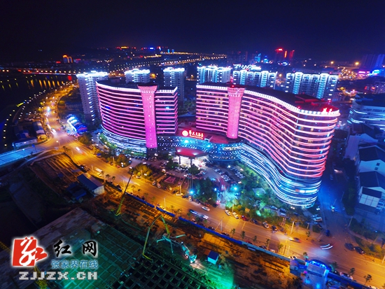 张家界城市亮化工程即将竣工 实现城市夜景可视可读（图）