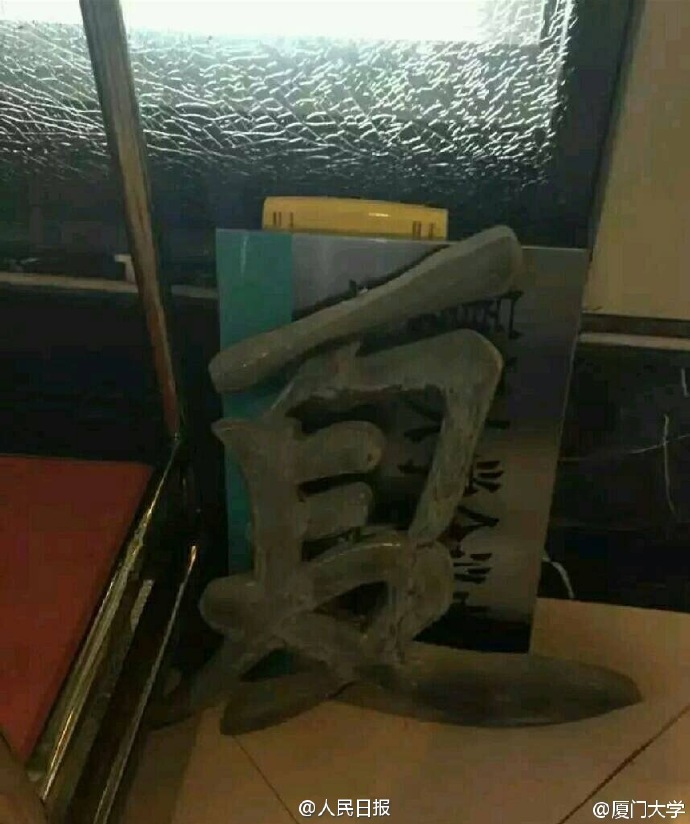 台风过后厦大变广大 校长巡校背影沉重_新湖