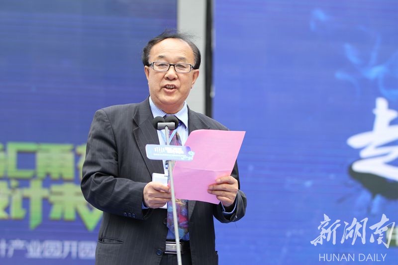 (中国工业设计协会常务副会长赵卫国作为嘉宾代表发言.)