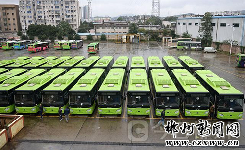 更低碳环保 郴州100辆插电式气电公交车投入使用