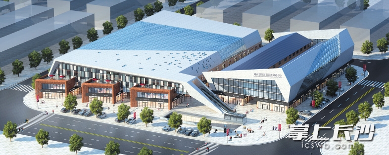 高桥国际商品展示贸易中心鸟瞰效果图