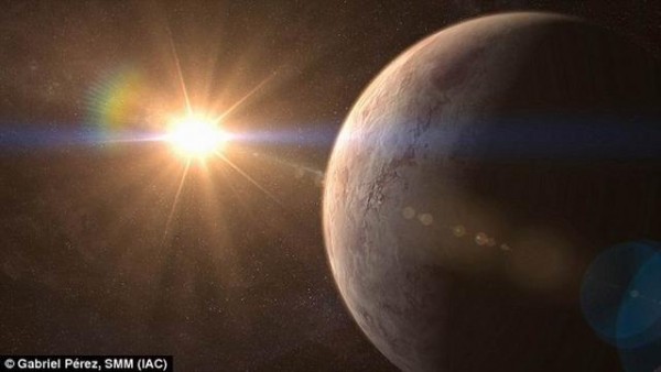 原文配图：天文学家最近在距离地球32.7光年处发现一颗环绕红矮星运行的“超级地球”。