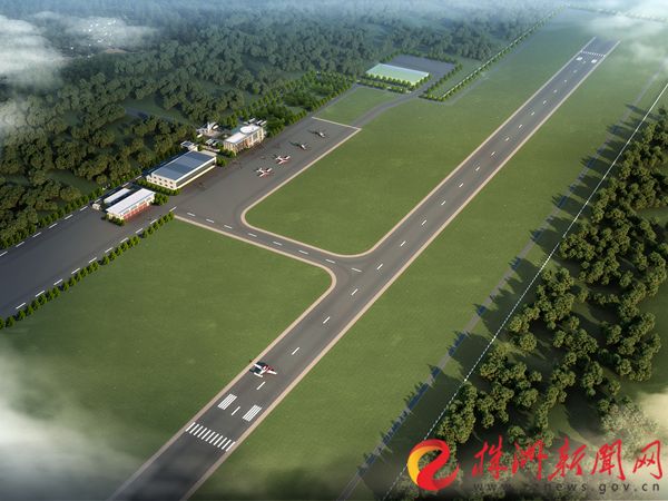 株洲通用机场鸟瞰图 刘毅 提供