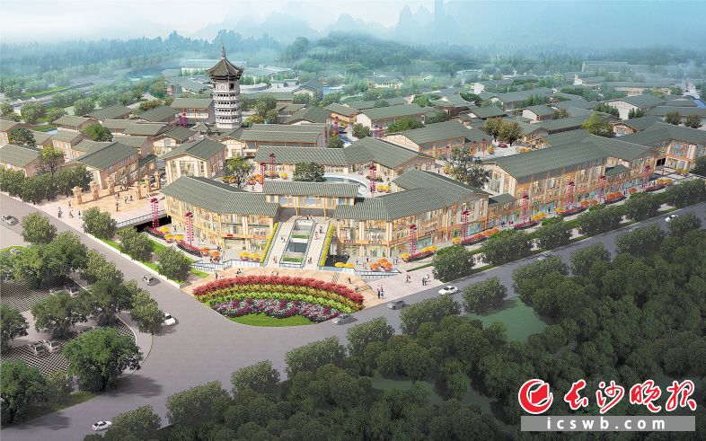 投资26亿元的书堂山国学小镇文化旅游度假区效果图。