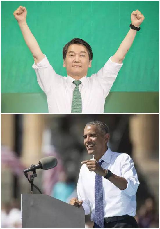 韩国媒体还指出，他的演讲稿似乎也有股“奥巴马味儿”。