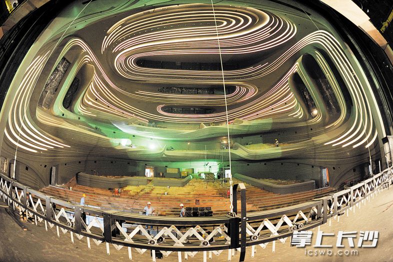 梅溪湖国际文化艺术中心机电安装工程已基本完工。长沙晚报记者 王志伟 摄