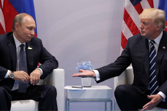 普京与特朗普（图片来源：《俄罗斯卫星通讯社》） 