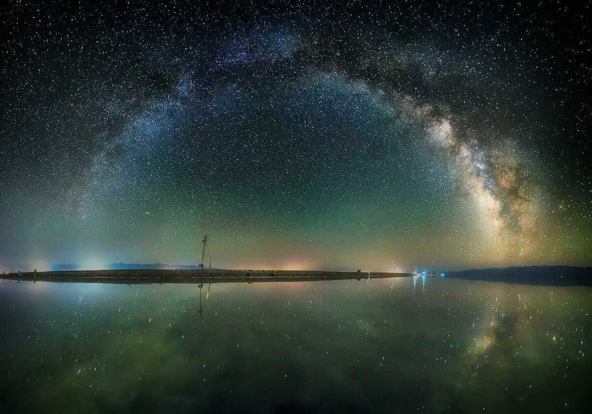 （航拍青海湖&茶卡盐湖）天上有星河灿烂，地上有银湖如镜-作品-大疆社区