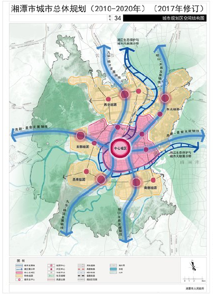 城市规划区空间结构图