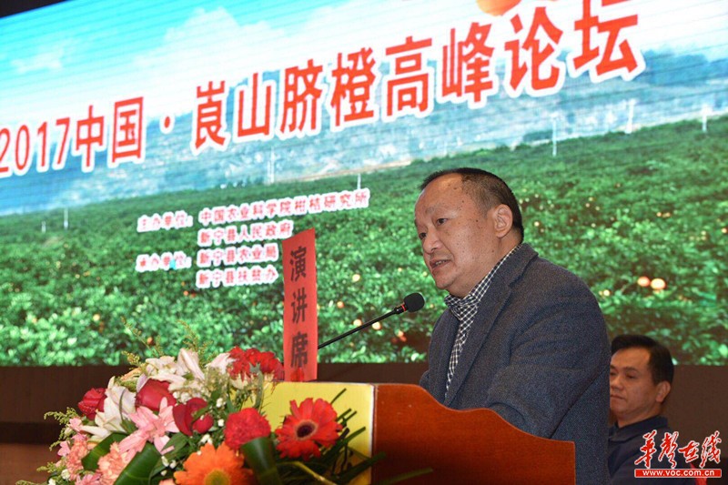 新宁举行中国脐橙高峰论坛 建成湖南首个柑橘试验站