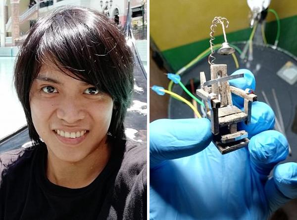 菲律宾男子自制电椅处死蟑螂 被批虐待动物