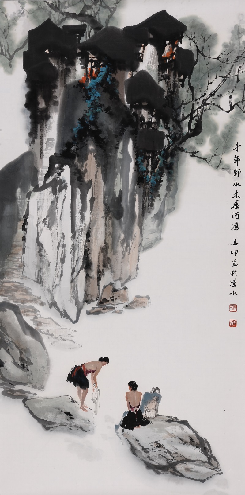 悦图丨姜坤作品《湘黔行旅之野水》