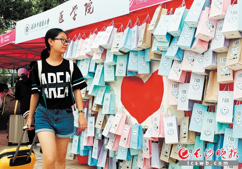 近来,高校迎来了开学季。图为湖南中医药大学大一新生来学校报到。均为长沙晚报通讯员 沙凯歌 摄