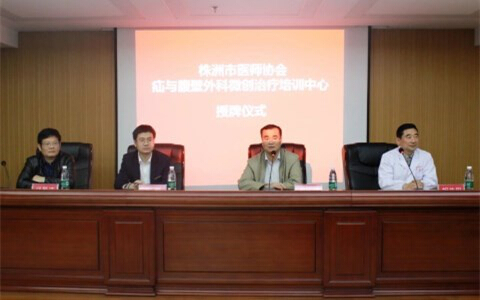 热烈祝贺株洲新兴医院“疝与腹壁外科微创培训中心”正式授牌成立