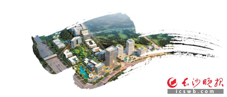 湖南省检验检测特色产业园最新效果图。