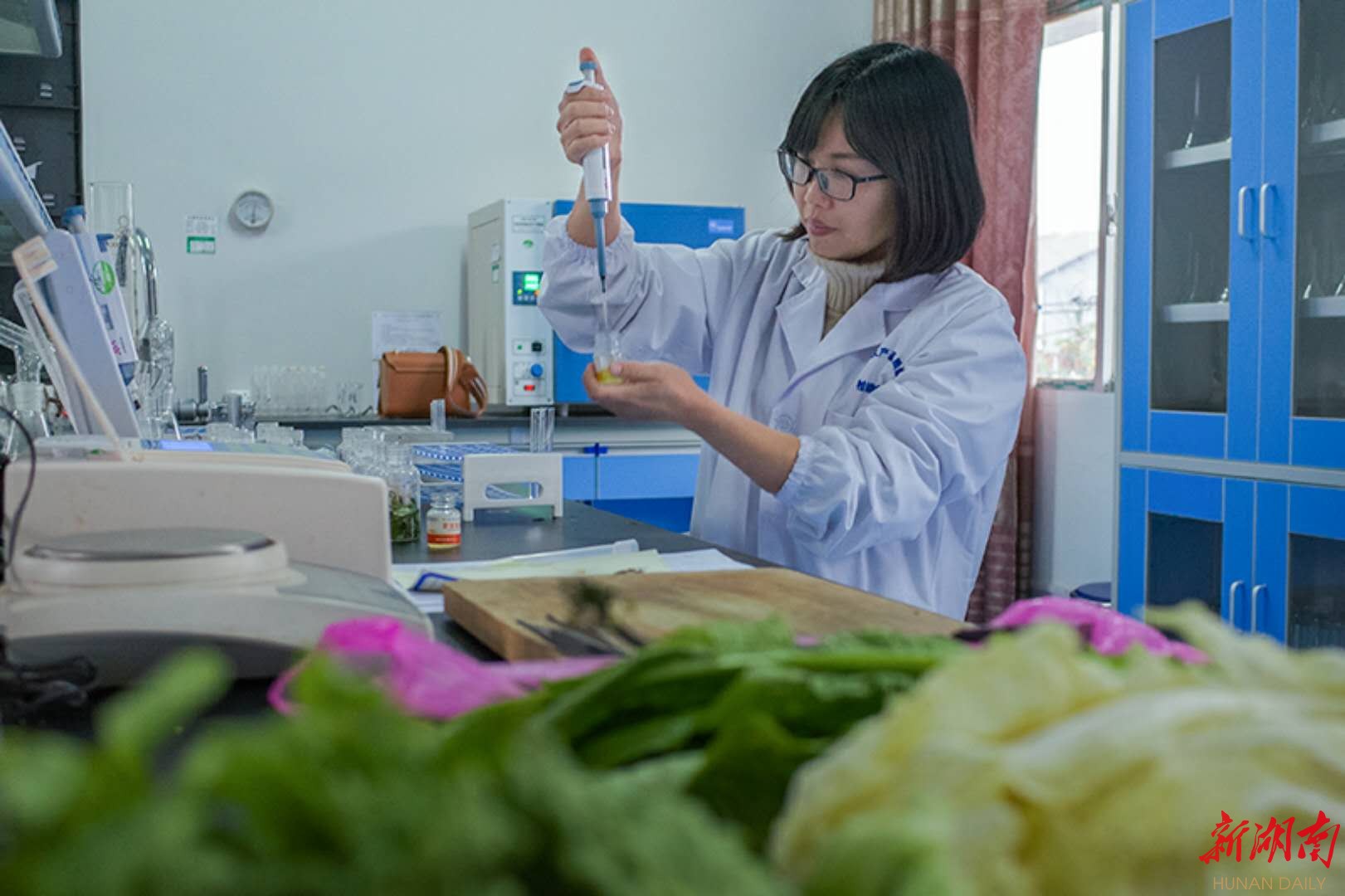 图集|泸溪:加强农产品质量监督检测 确保"舌尖上"的安全