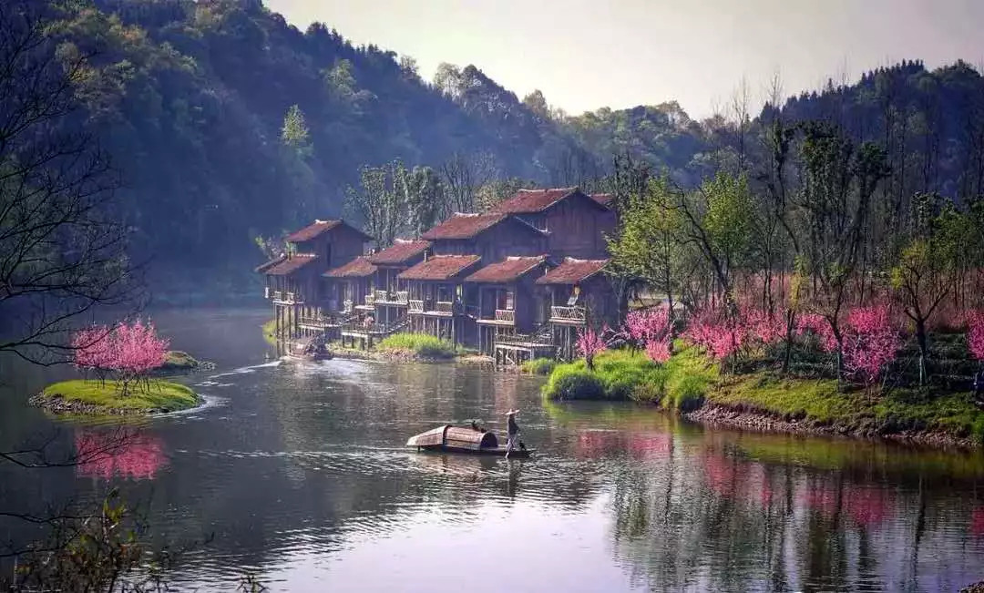 秦谷高举阁大型河流剧场《桃花源记》桃花源古镇桃川万寿宫