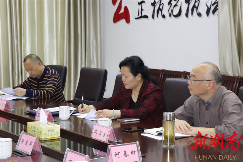 市纪委常委张志辉一行来岳阳县督导工作