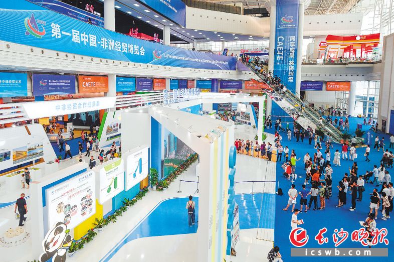首届中国-非洲经贸博览会在长沙举行，展会现场人气爆棚。长沙晚报全媒体记者 王志伟 邹麟 摄影报道
