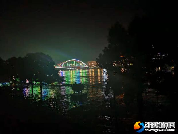 7月9日晚上，临津门城门洞子水位情况