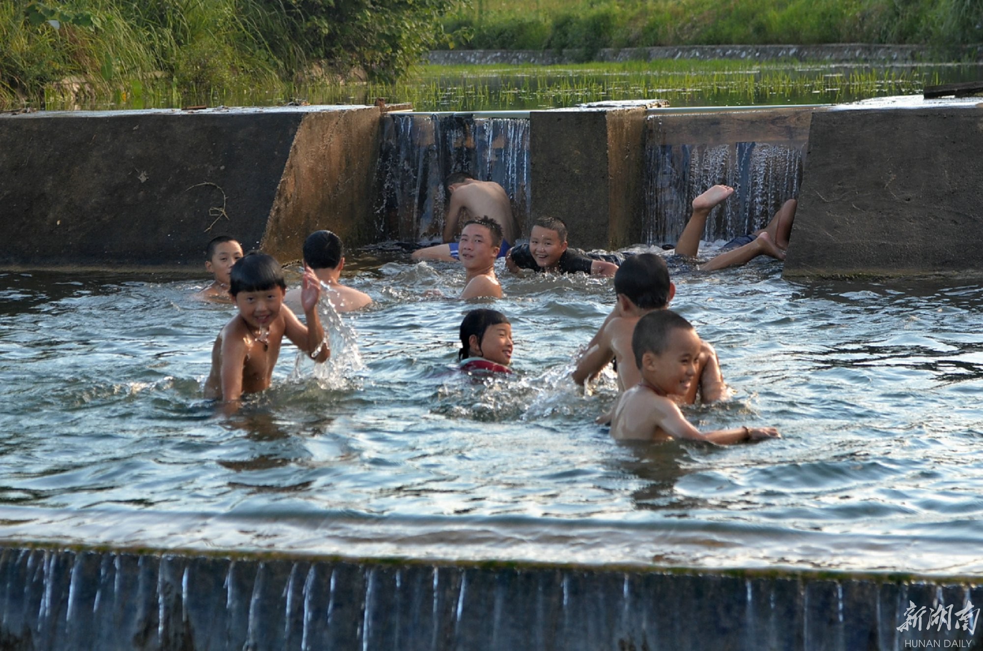 永州正能量|新田:乡村田园里的"土豪"游泳池