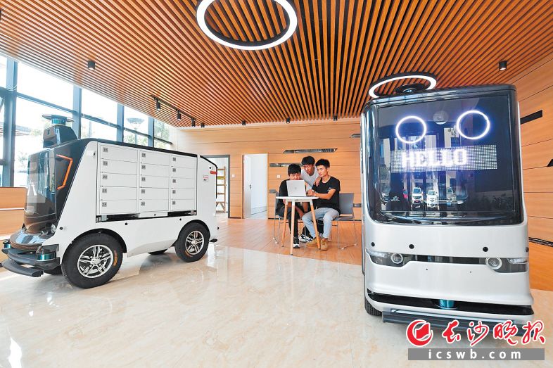 长沙行深智能科技有限公司立足人工智能领域，主攻无人驾驶核心技术。 长沙晚报全媒体记者 王志伟 摄