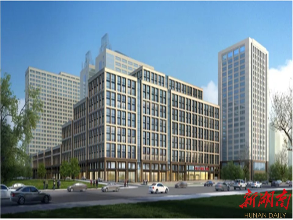 图为医院门诊楼远景规划图。