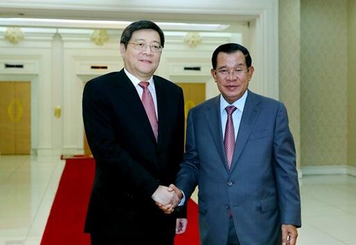 柬埔寨首相洪森会见杜家毫
