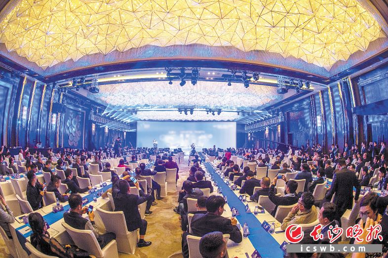 &emsp;&emsp;浏阳市举行“引老乡、回故乡、建家乡”暨粤港澳大湾区（深圳）招商推介会。张迪 摄