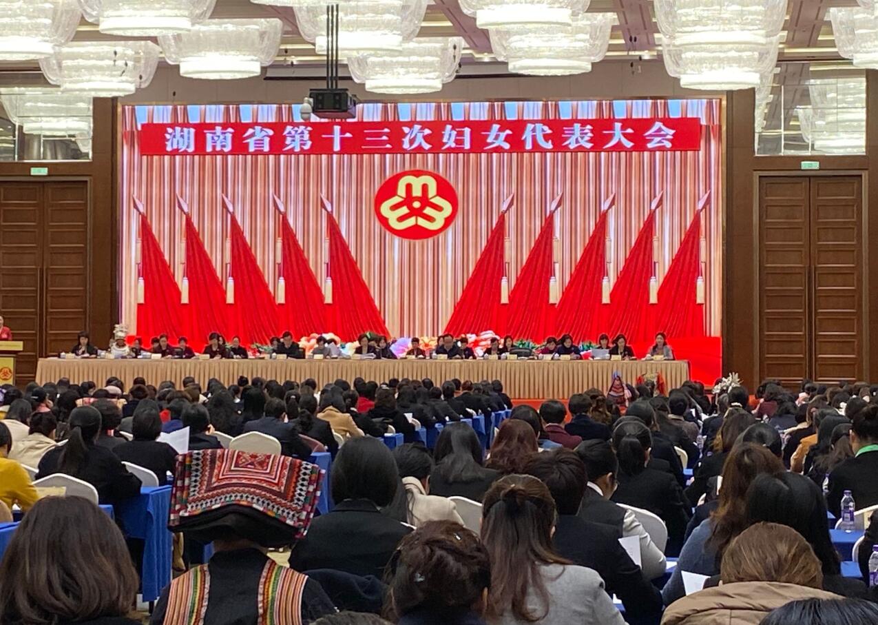 湖南省第十三次妇女代表大会闭幕 谢建辉出席并讲话