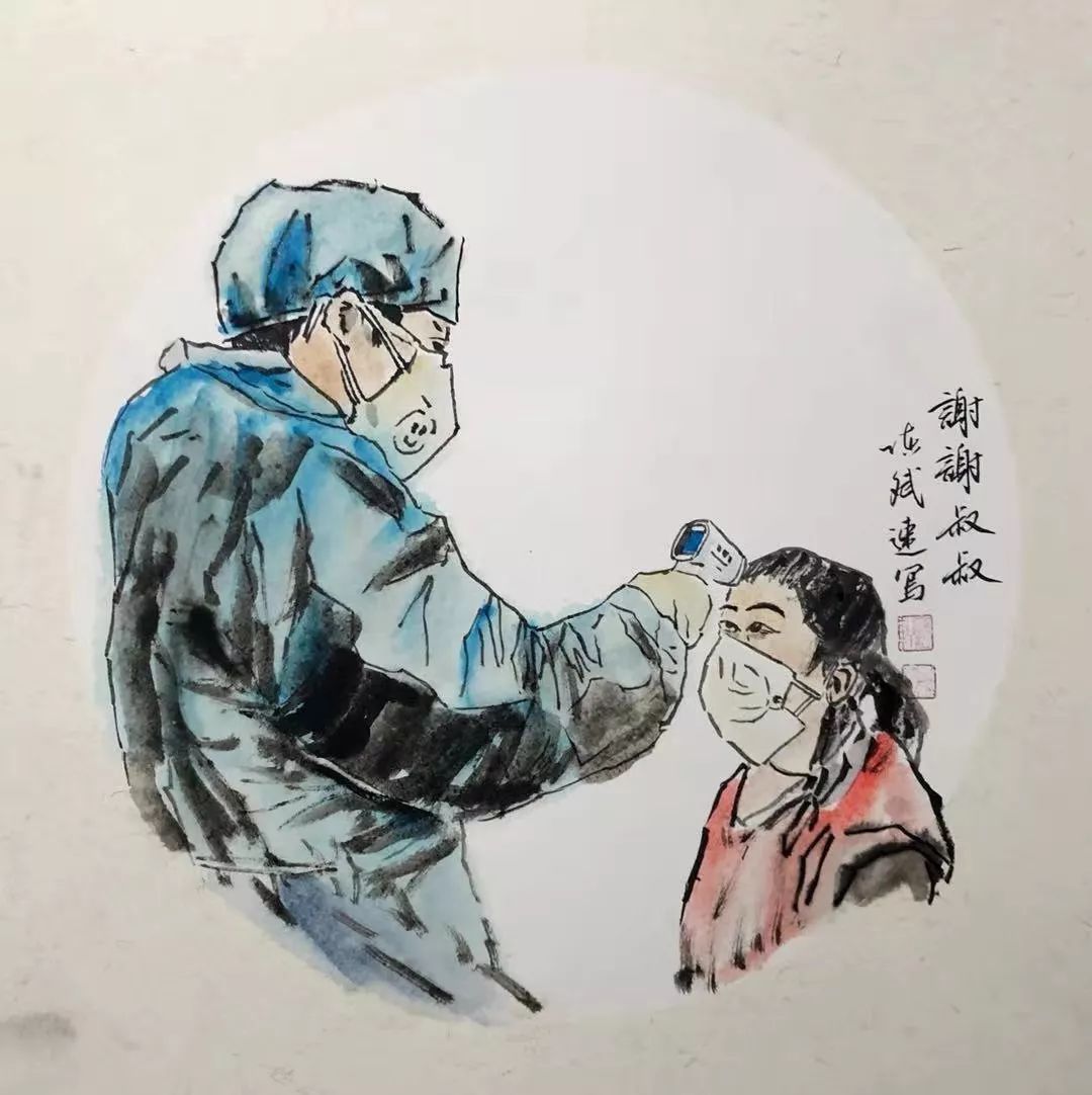 《抗疫作品速写组画》| 一个文化人的使命与担当!